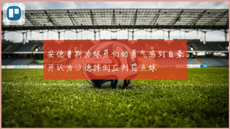 安德鲁斯为球员们的勇气感到自豪并认为沙德摔倒应判罚点球